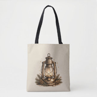 Bolso De Tela Linterna Navideña Acogedora