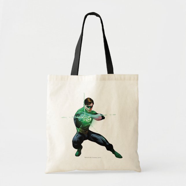 Bolso De Tela Linterna verde y anillo brillante (Frente)