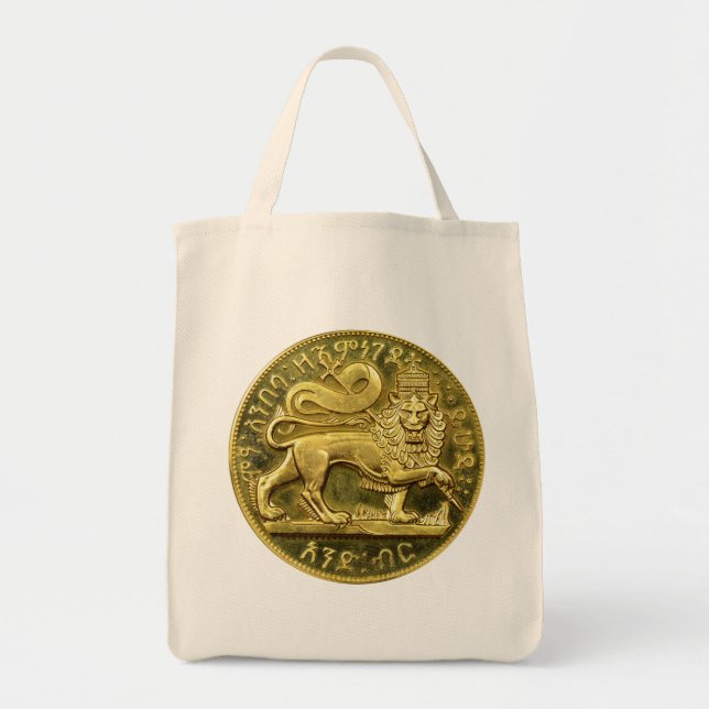 Bolso De Tela Lion of Judah Empire of Ethiopia Rastafari Bag (Frente)