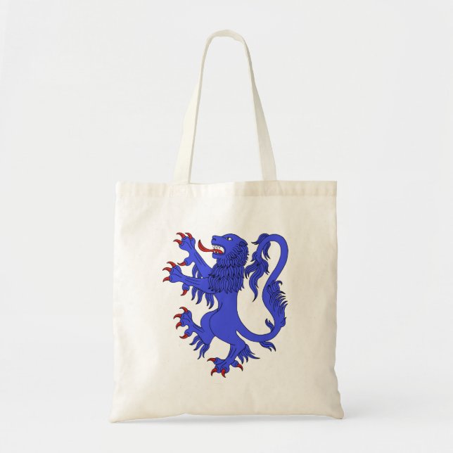 Bolso De Tela Lion Rampant Azure (Frente)