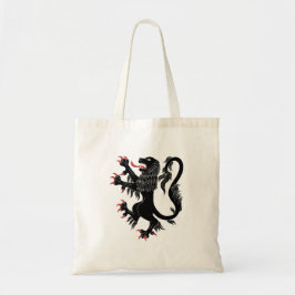 Bolso De Tela Lion Rampant Sable