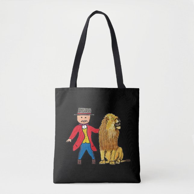 Bolso De Tela Lion Taming (Anverso)