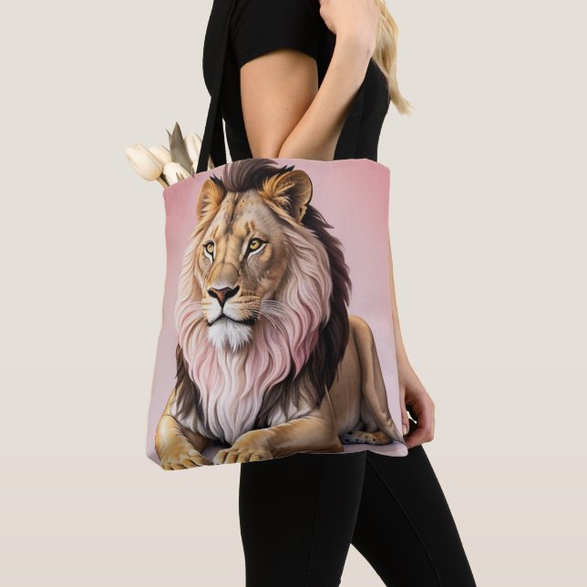 Bolso De Tela Lion Tote Bag (Detalle)