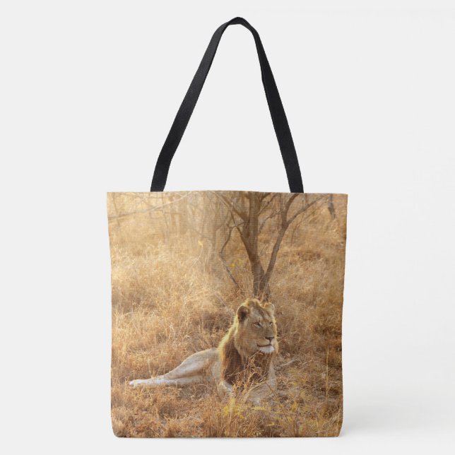 Bolso De Tela Lion Tote Bag (Anverso)