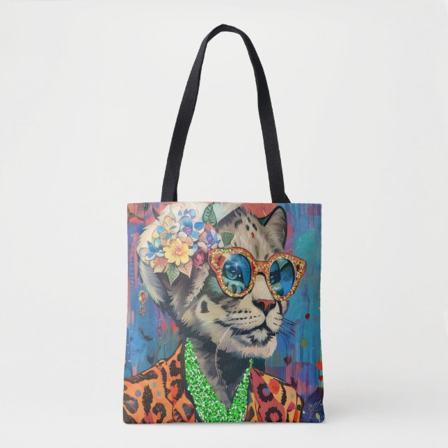 Bolso De Tela Lioness Iris apfel (Anverso)