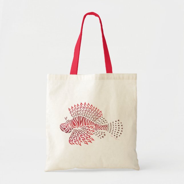 Bolso De Tela Lionfish tribal (Frente)