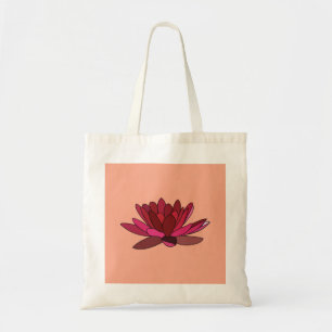 Bolso De Tela Lirio de agua rosada
