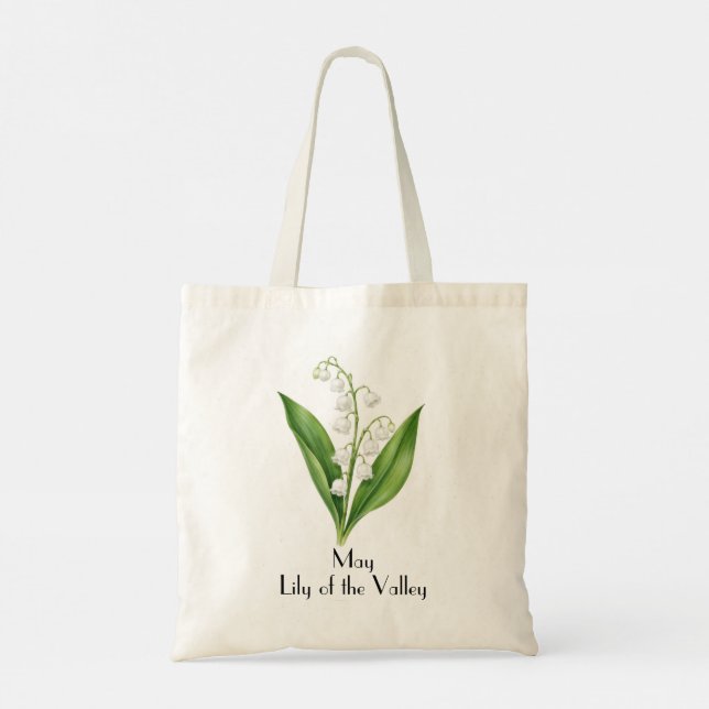 Bolso De Tela Lirio de Mayo del Valle Flores  (Reverso)