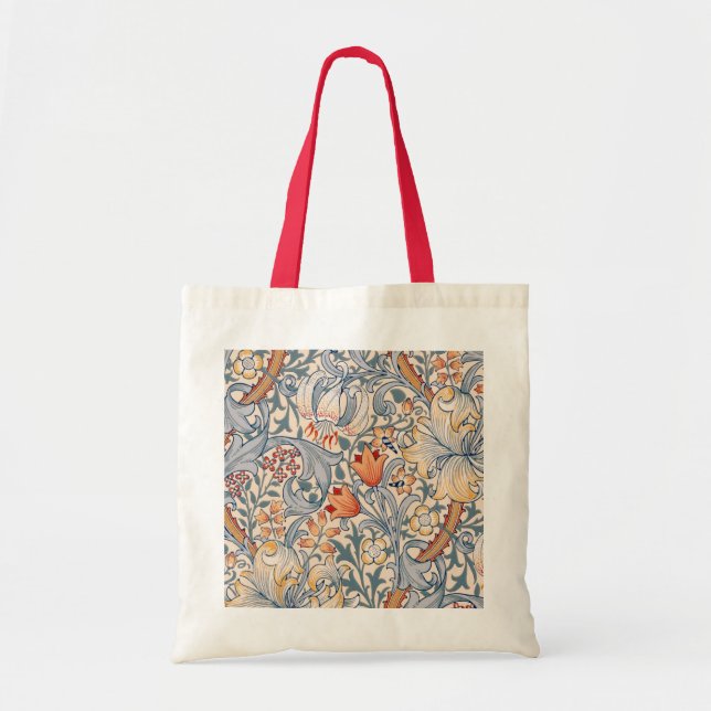 Bolso De Tela Lirio dorado, William Morris (Frente)