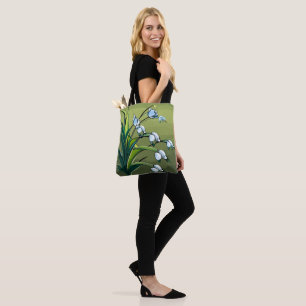 Bolso De Tela Lirio encantador: Delicada danza de la serenidad d