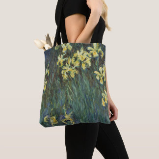 Bolso De Tela Lirios amarillos por Claude Monet, Arte fino vinta