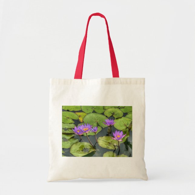 Bolso De Tela Lirios de agua (Frente)