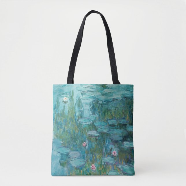 Bolso De Tela Lirios de agua de MONET (Anverso)