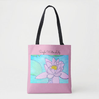 Bolso De Tela Lirios de agua individuales