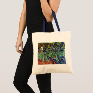 Bolso De Tela Lirios por Vincent van Gogh, Arte de Jardín Vintag