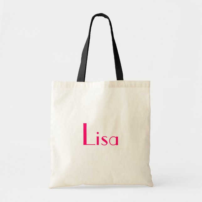 Bolso De Tela Lisa En Blanco Y Negro (Frente)