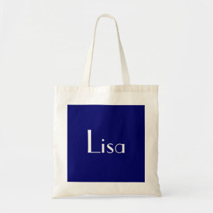 Bolso De Tela Lisa En La Marina IV