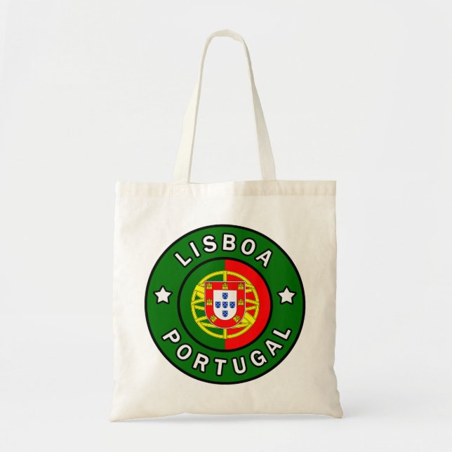 Bolso De Tela Lisboa Portugal (Frente)