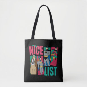 Bolso De Tela Lista de Batman el Santa Niza de héroes