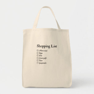 Bolso De Tela Lista de compras de la compañía de Goode