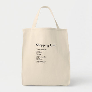 Bolso De Tela Lista de compras de la compañía de Goode