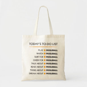 BOLSO DE TELA LISTA DE LÍO DE HOY - PICKLEBALL