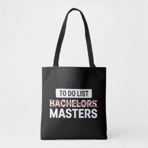 Bolso De Tela Lista de tareas Licenciatura Maestría Grado Univer