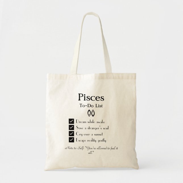 Bolso De Tela Lista de tareas pendientes (Frente)