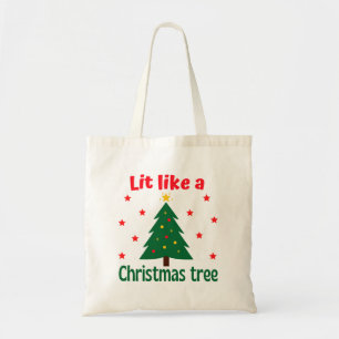 Bolso De Tela Listo Como Un Árbol De Navidad Navidades