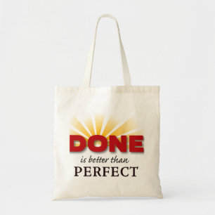 Bolso De Tela Listo es mejor que Perfecto