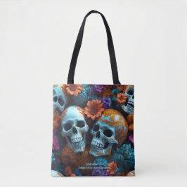 Bolso De Tela LITE Memento Mori Lovers Tote de cráneos