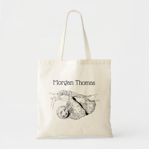 Bolso De Tela Litografía de dibujo de eslora #1