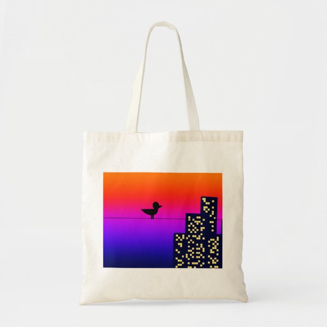 Bolso De Tela Little Bird in the Big City (Frente)
