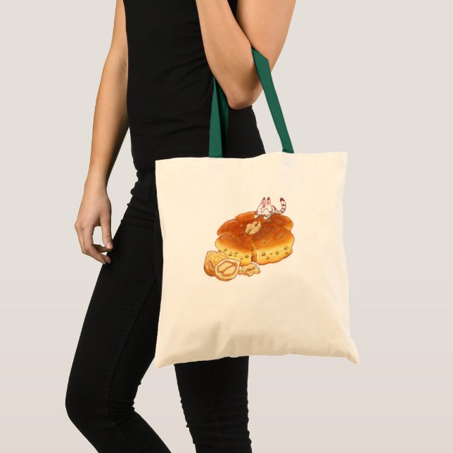 Bolso De Tela Little Cat & Walnut bread トートバッグ (Anverso (producto))