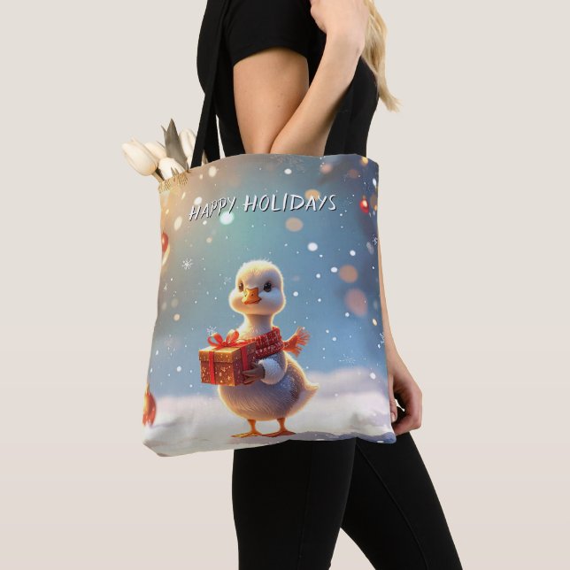 Bolso De Tela Little Duck Holiday Tote Bag (Detalle)