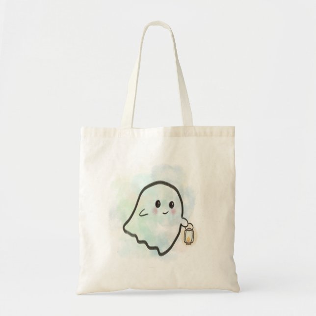 Bolso De Tela Little ghost with Lantern  (Frente)