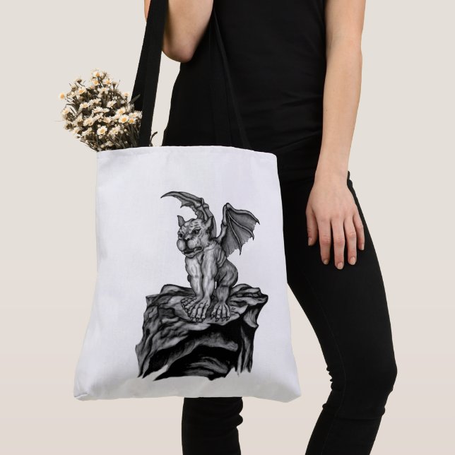 Bolso De Tela Little Golem Gargoyle (Detalle)