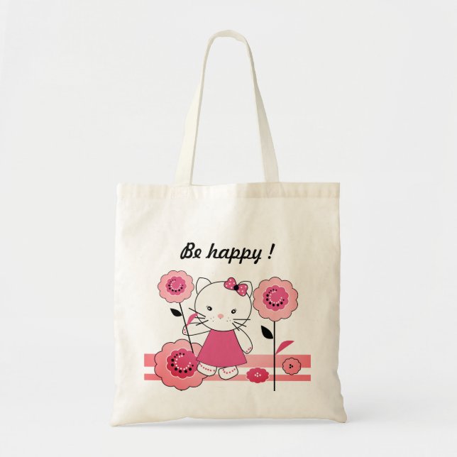 Bolso De Tela Little Kitty (Frente)