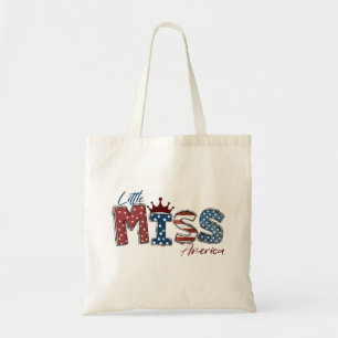 Bolso De Tela Little Miss America Tote Bag