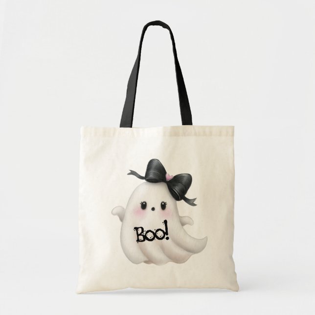 Bolso De Tela Little Miss Boo (Frente)