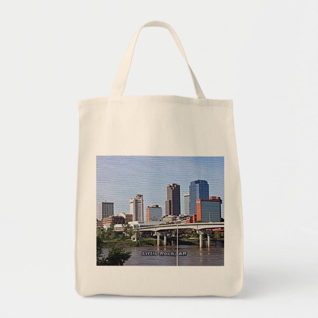 Bolso De Tela Little Rock, Arkansas (Frente)