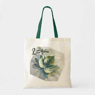 Bolso De Tela Live Green, Love Green