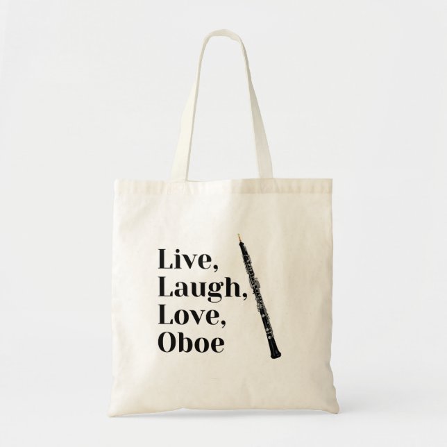 Bolso De Tela Live Lauder Love Oboe Cita Oboist (Frente)