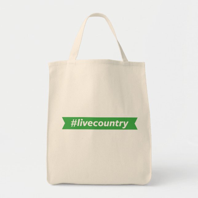Bolso De Tela #LiveCountry (Frente)