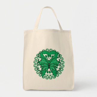 Bolso De Tela Liver Cancer Butterfly Circle of Ribbons