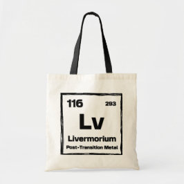 Bolso De Tela Livermorium (Lv) - Periodic Table of The Elements