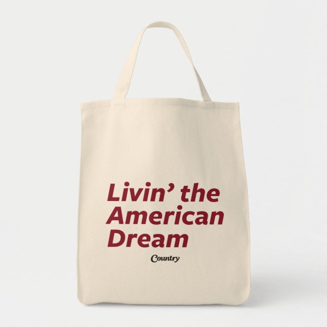 Bolso De Tela Livin el sueño americano (Frente)