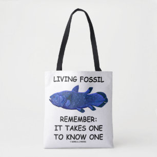Bolso De Tela Living Fossil Recuerda: Se Necesita Conocer A Uno