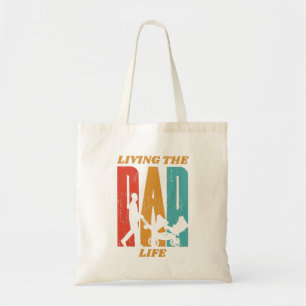 Bolso De Tela Living the Dad Life Retro Dad Swag
