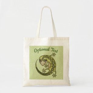 Bolso De Tela Lizard verde